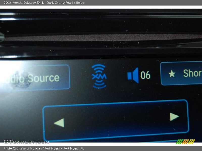 Dark Cherry Pearl / Beige 2014 Honda Odyssey EX-L