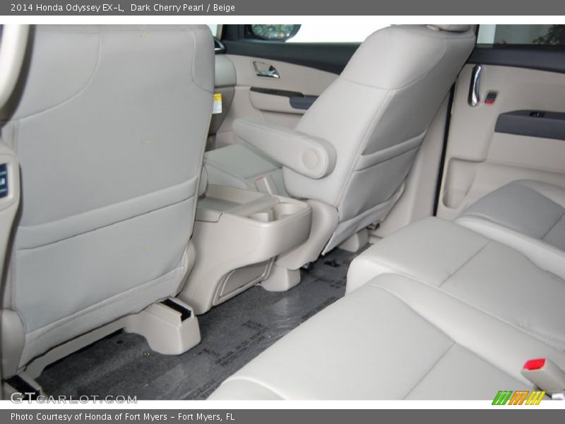 Dark Cherry Pearl / Beige 2014 Honda Odyssey EX-L