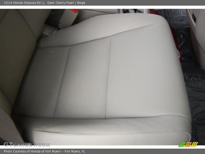 Dark Cherry Pearl / Beige 2014 Honda Odyssey EX-L