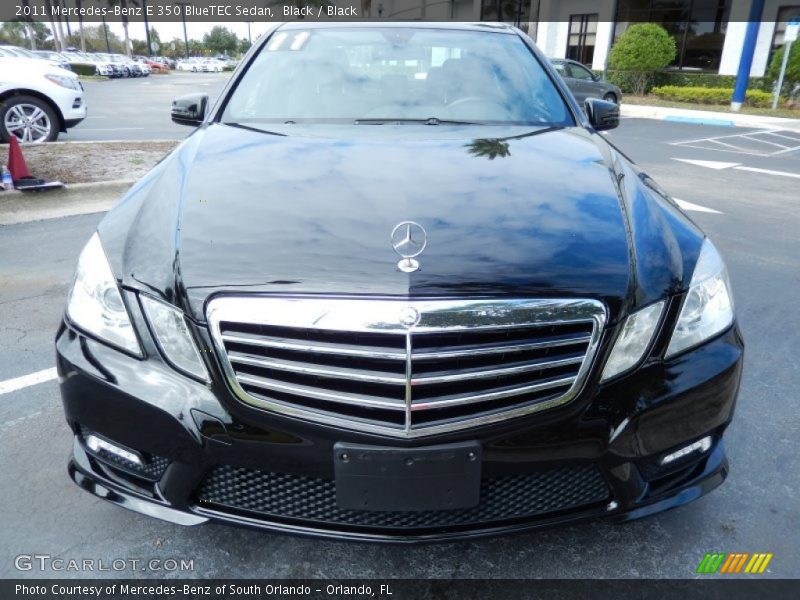 Black / Black 2011 Mercedes-Benz E 350 BlueTEC Sedan