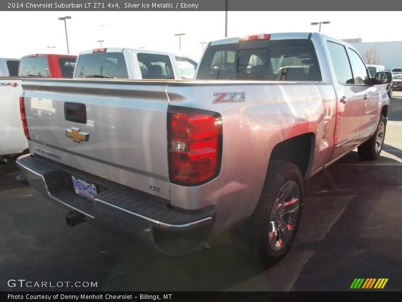 Silver Ice Metallic / Ebony 2014 Chevrolet Suburban LT Z71 4x4