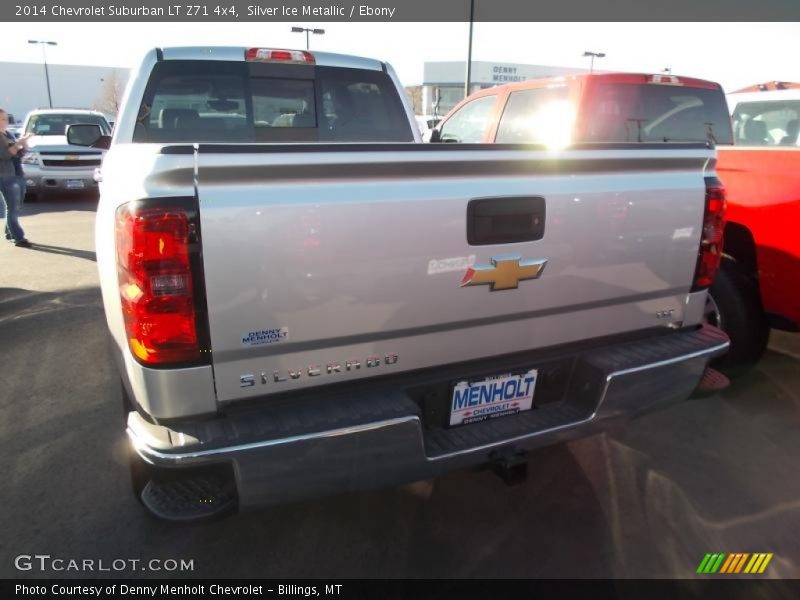 Silver Ice Metallic / Ebony 2014 Chevrolet Suburban LT Z71 4x4