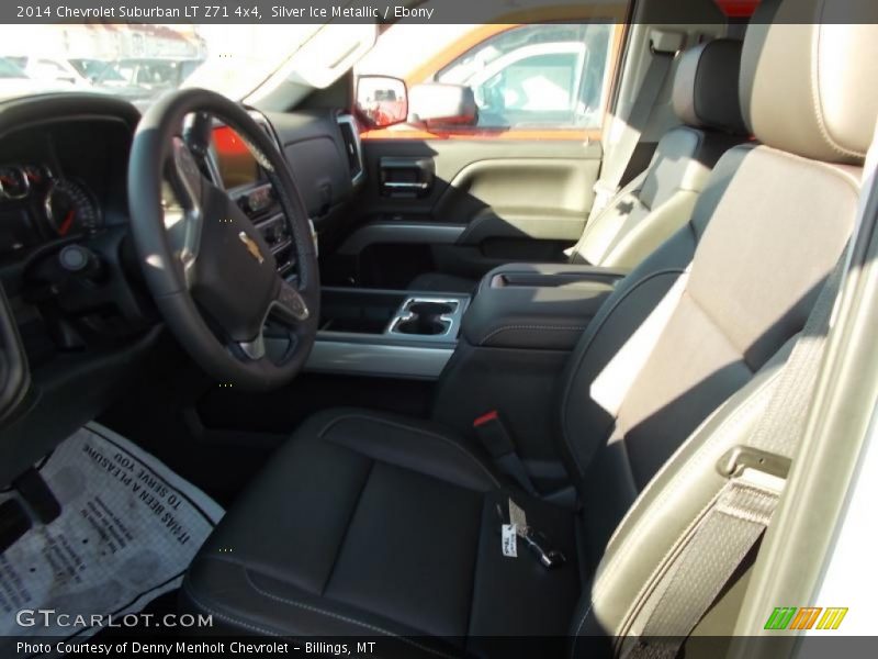 Silver Ice Metallic / Ebony 2014 Chevrolet Suburban LT Z71 4x4