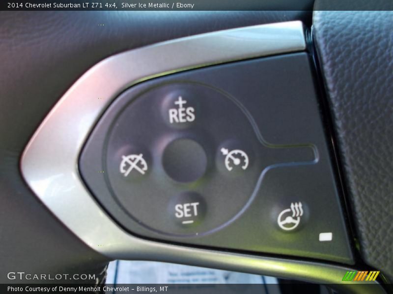 Silver Ice Metallic / Ebony 2014 Chevrolet Suburban LT Z71 4x4