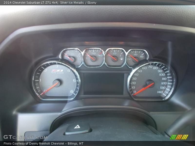 Silver Ice Metallic / Ebony 2014 Chevrolet Suburban LT Z71 4x4