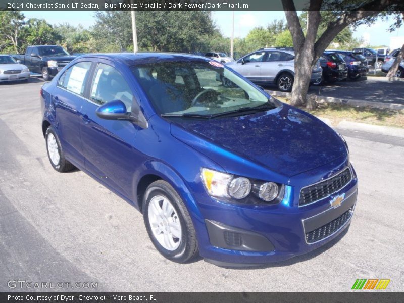 Blue Topaz Metallic / Dark Pewter/Dark Titanium 2014 Chevrolet Sonic LT Sedan