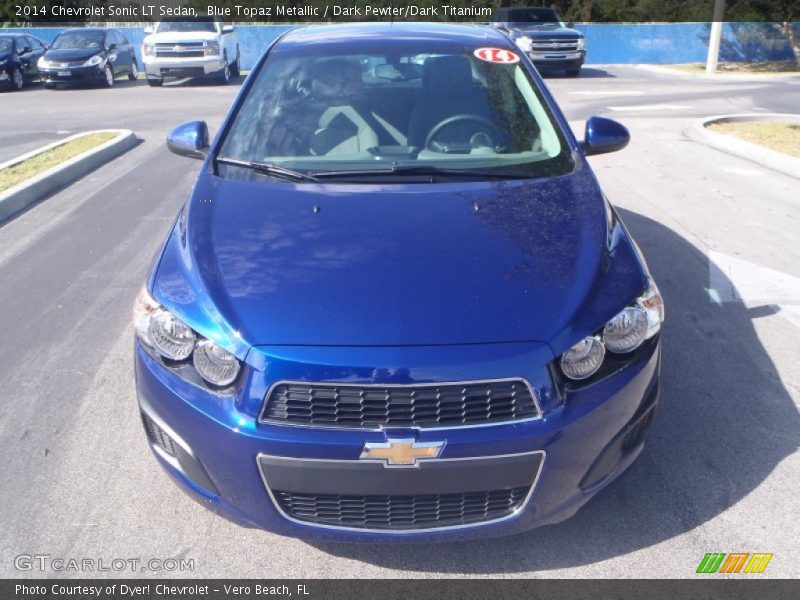 Blue Topaz Metallic / Dark Pewter/Dark Titanium 2014 Chevrolet Sonic LT Sedan