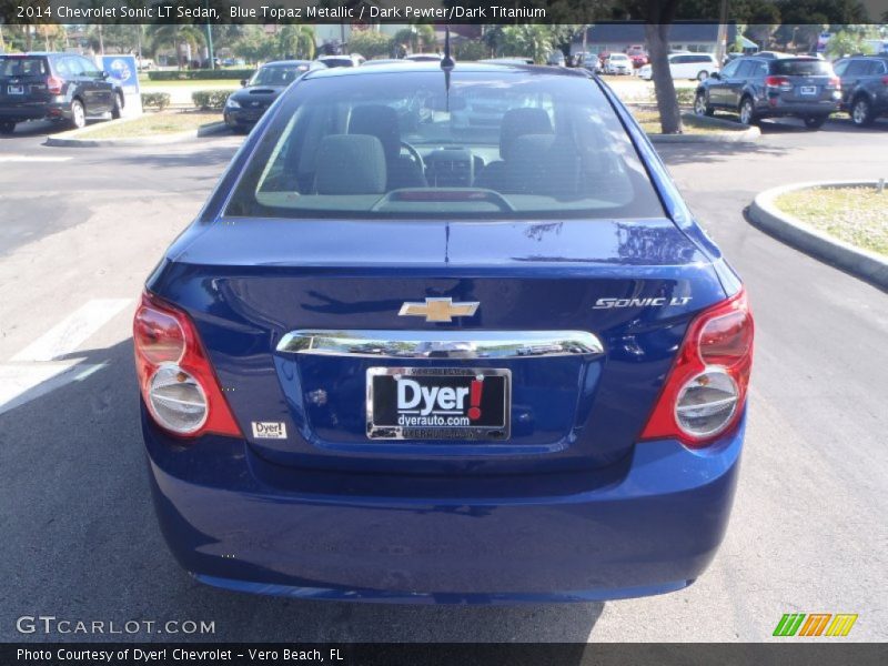Blue Topaz Metallic / Dark Pewter/Dark Titanium 2014 Chevrolet Sonic LT Sedan