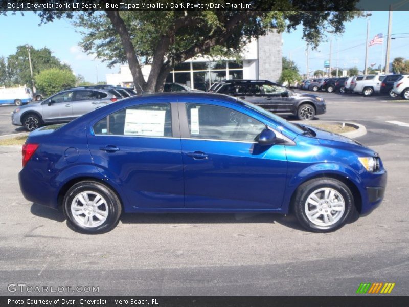 Blue Topaz Metallic / Dark Pewter/Dark Titanium 2014 Chevrolet Sonic LT Sedan