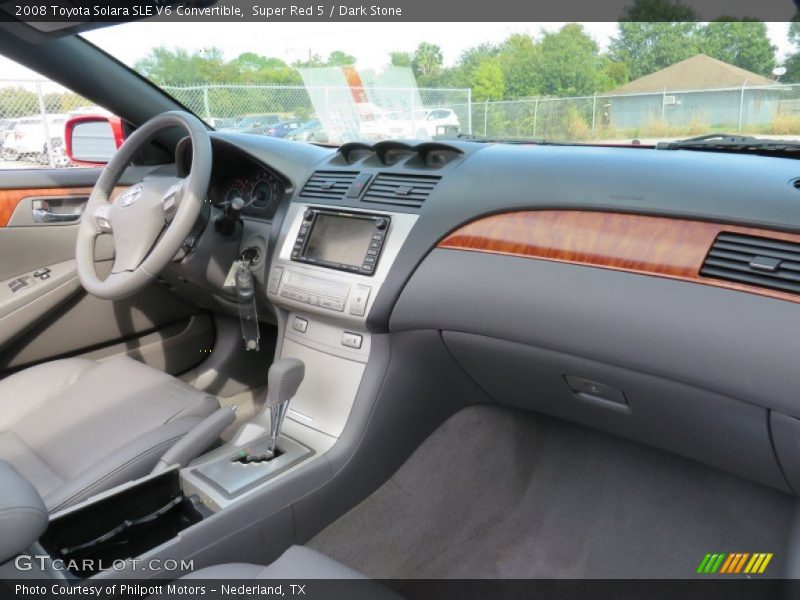 Super Red 5 / Dark Stone 2008 Toyota Solara SLE V6 Convertible