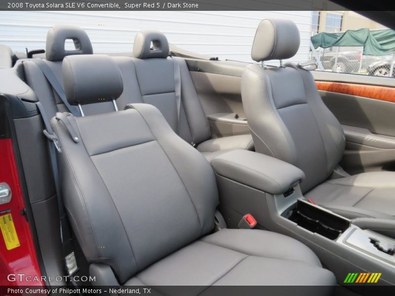 Super Red 5 / Dark Stone 2008 Toyota Solara SLE V6 Convertible