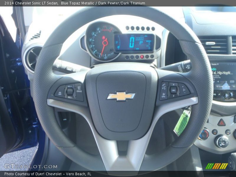 Blue Topaz Metallic / Dark Pewter/Dark Titanium 2014 Chevrolet Sonic LT Sedan