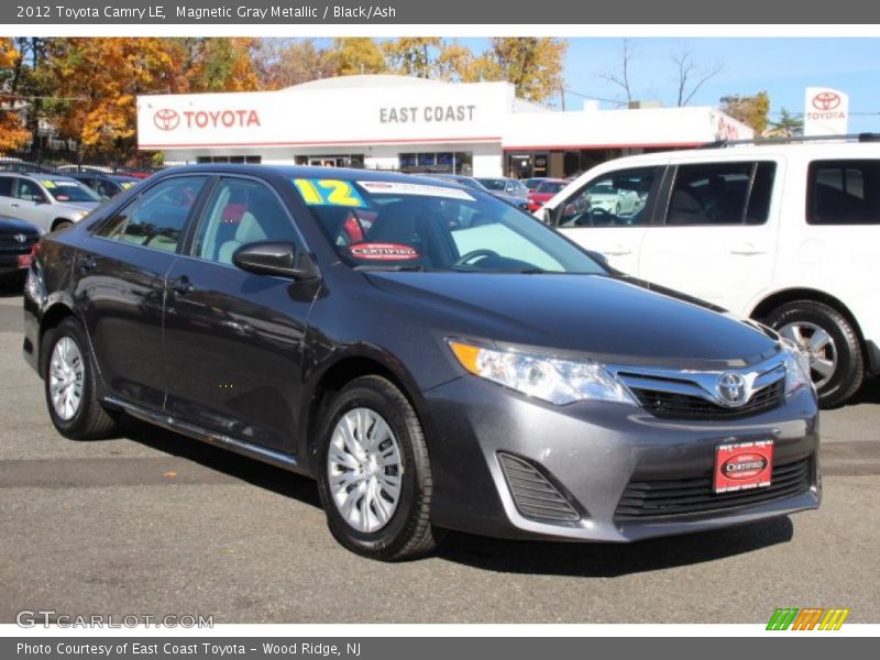 Magnetic Gray Metallic / Black/Ash 2012 Toyota Camry LE