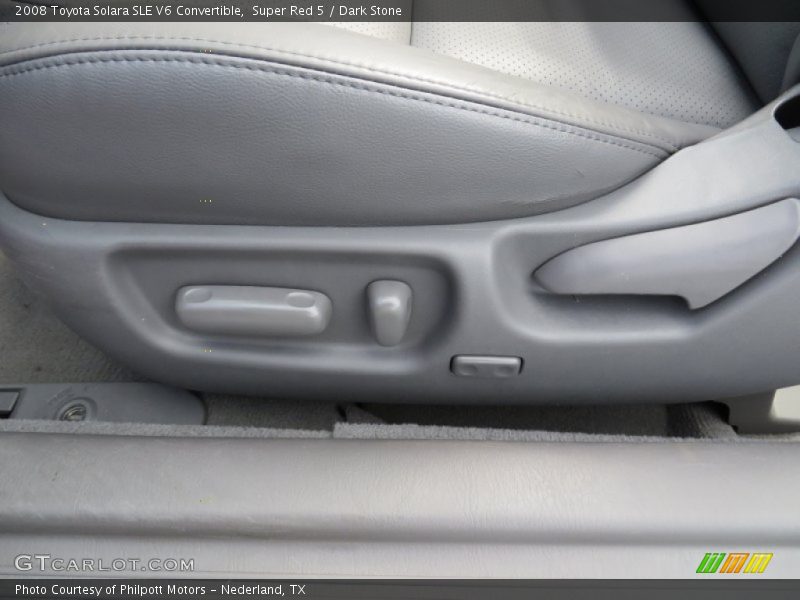 Super Red 5 / Dark Stone 2008 Toyota Solara SLE V6 Convertible