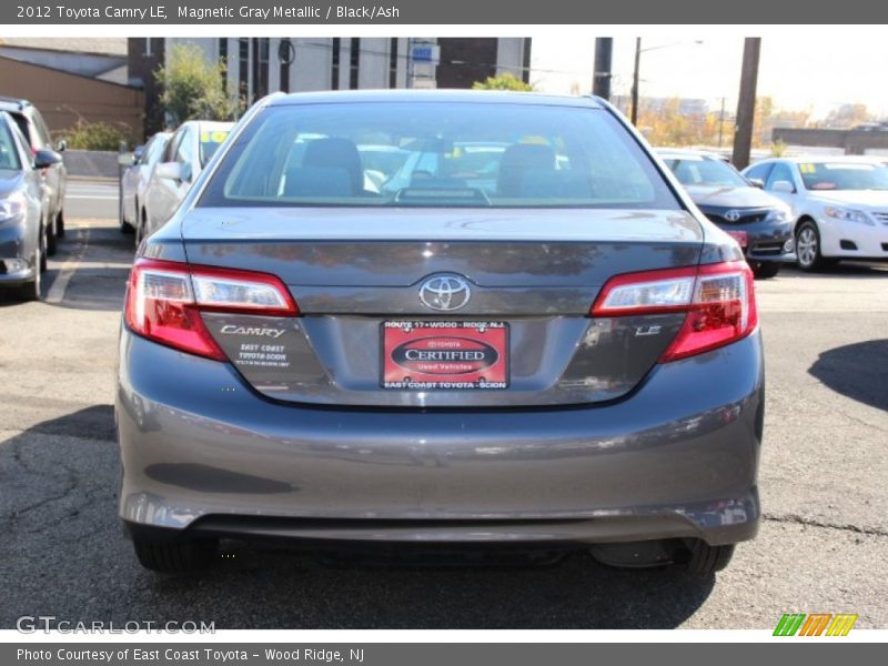 Magnetic Gray Metallic / Black/Ash 2012 Toyota Camry LE