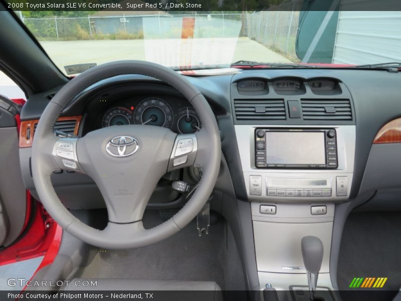Super Red 5 / Dark Stone 2008 Toyota Solara SLE V6 Convertible