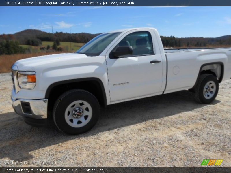 Summit White / Jet Black/Dark Ash 2014 GMC Sierra 1500 Regular Cab 4x4