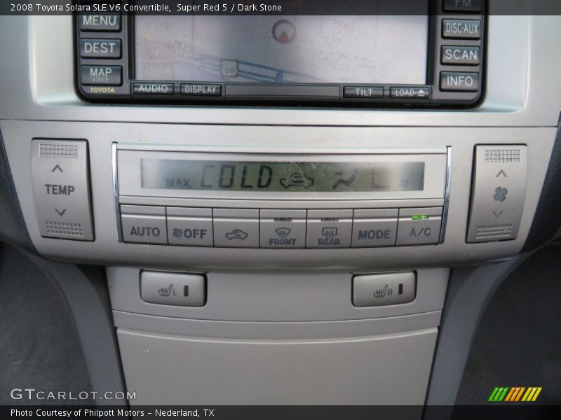 Super Red 5 / Dark Stone 2008 Toyota Solara SLE V6 Convertible