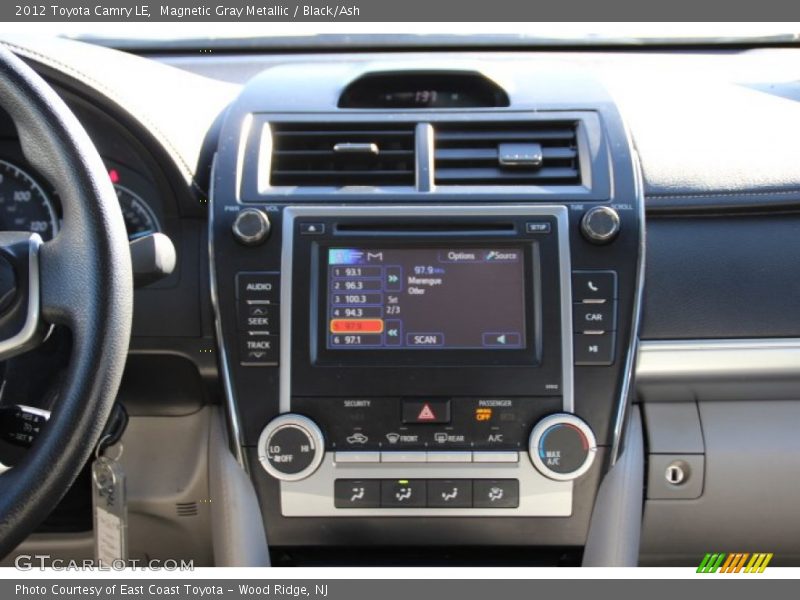 Magnetic Gray Metallic / Black/Ash 2012 Toyota Camry LE