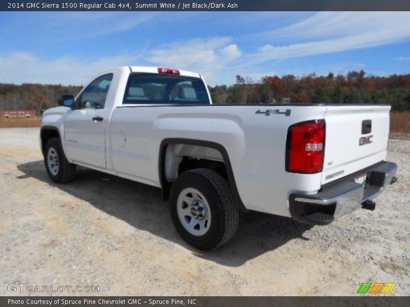 Summit White / Jet Black/Dark Ash 2014 GMC Sierra 1500 Regular Cab 4x4