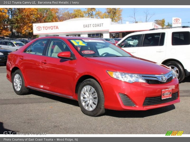 Barcelona Red Metallic / Ivory 2012 Toyota Camry LE