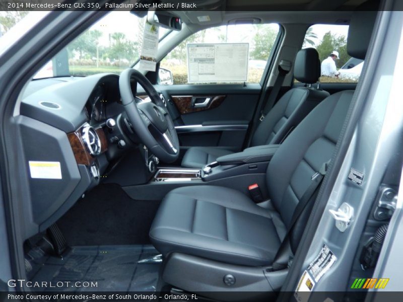 Palladium Silver Metallic / Black 2014 Mercedes-Benz GLK 350