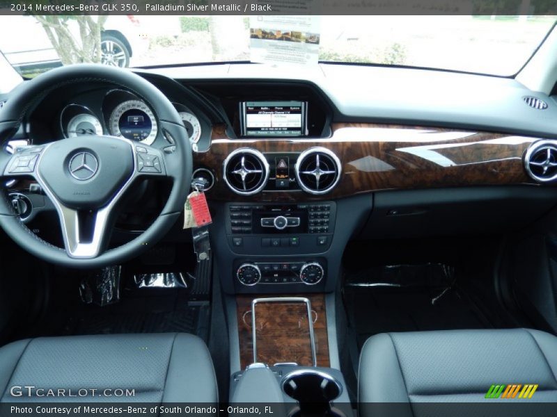 Palladium Silver Metallic / Black 2014 Mercedes-Benz GLK 350