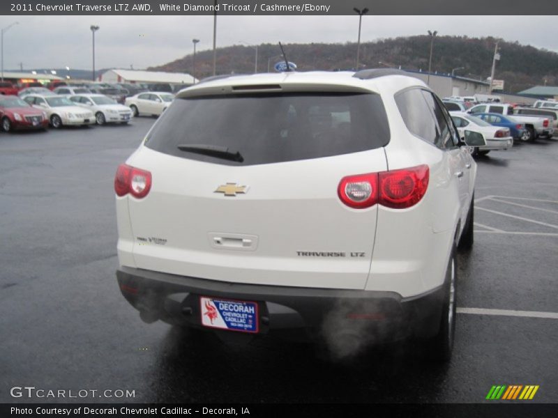 White Diamond Tricoat / Cashmere/Ebony 2011 Chevrolet Traverse LTZ AWD