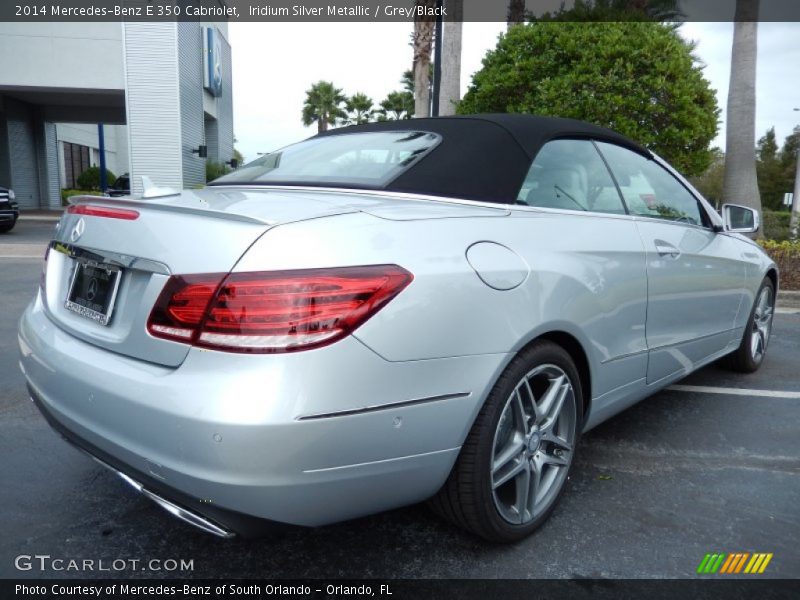 Iridium Silver Metallic / Grey/Black 2014 Mercedes-Benz E 350 Cabriolet