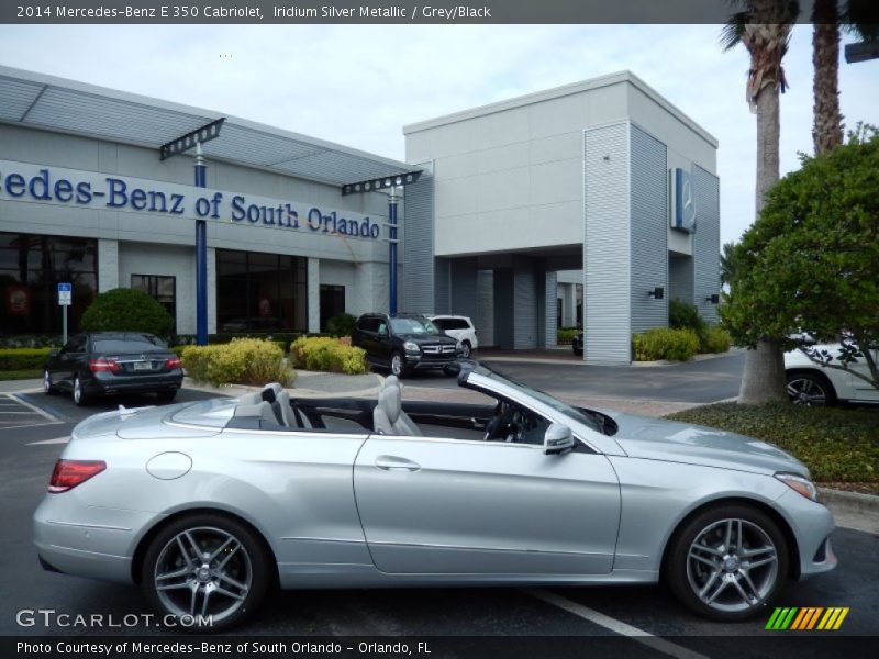 Iridium Silver Metallic / Grey/Black 2014 Mercedes-Benz E 350 Cabriolet