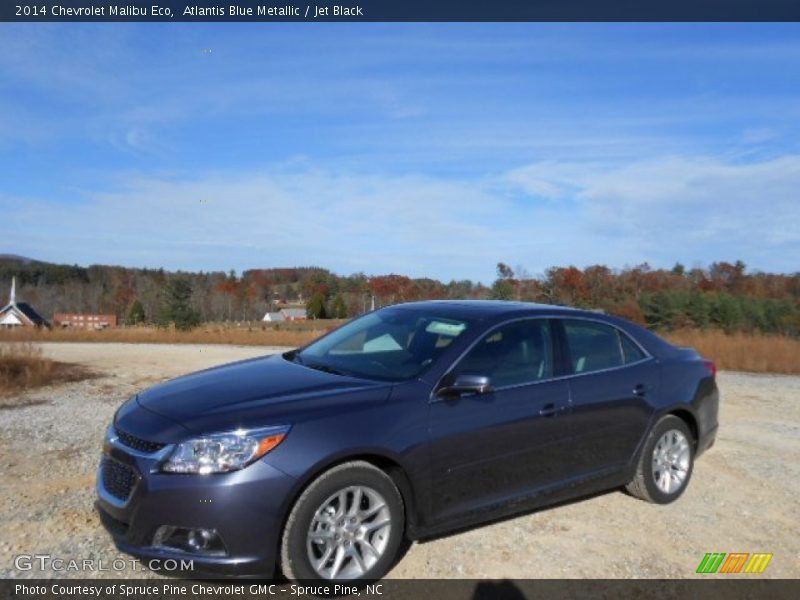 Atlantis Blue Metallic / Jet Black 2014 Chevrolet Malibu Eco