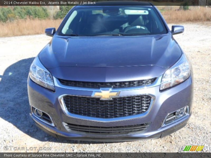 Atlantis Blue Metallic / Jet Black 2014 Chevrolet Malibu Eco