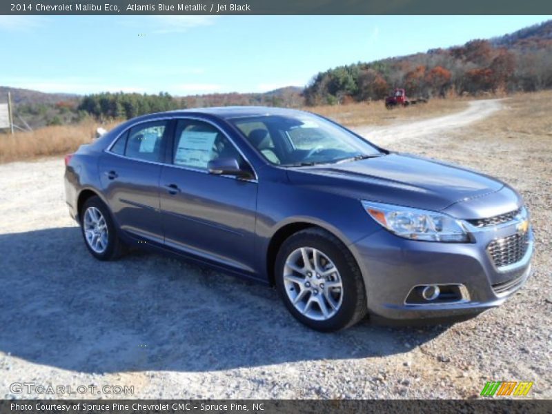 Atlantis Blue Metallic / Jet Black 2014 Chevrolet Malibu Eco