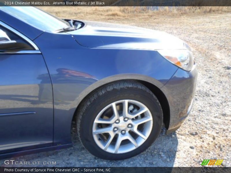 Atlantis Blue Metallic / Jet Black 2014 Chevrolet Malibu Eco