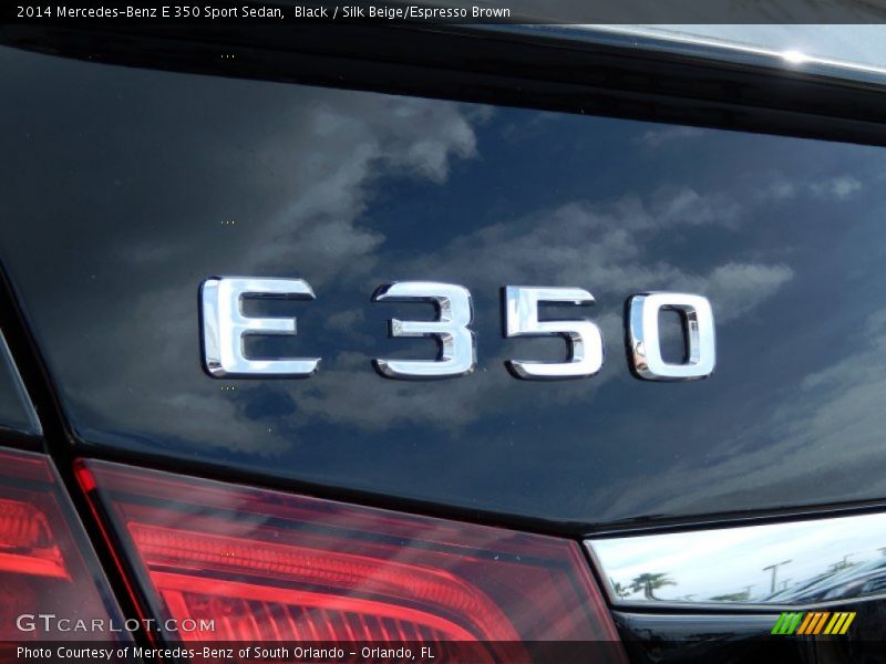 Black / Silk Beige/Espresso Brown 2014 Mercedes-Benz E 350 Sport Sedan
