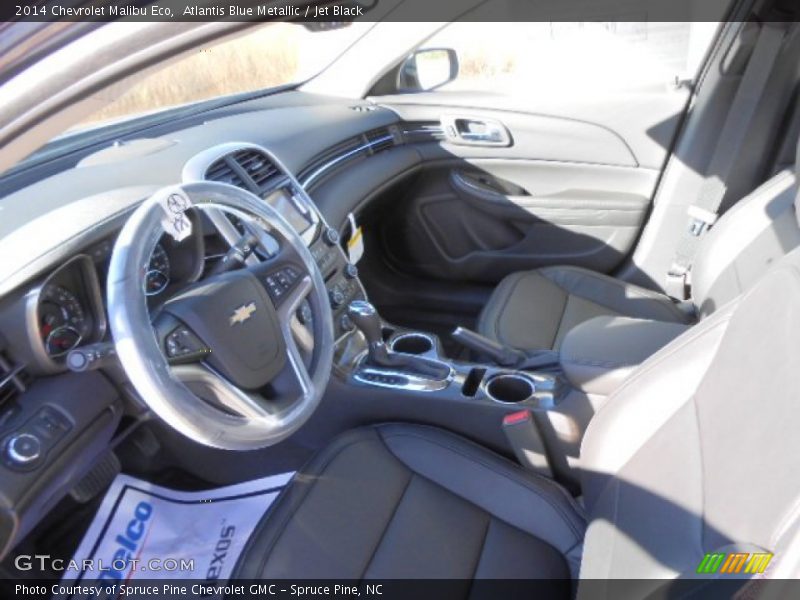 Atlantis Blue Metallic / Jet Black 2014 Chevrolet Malibu Eco