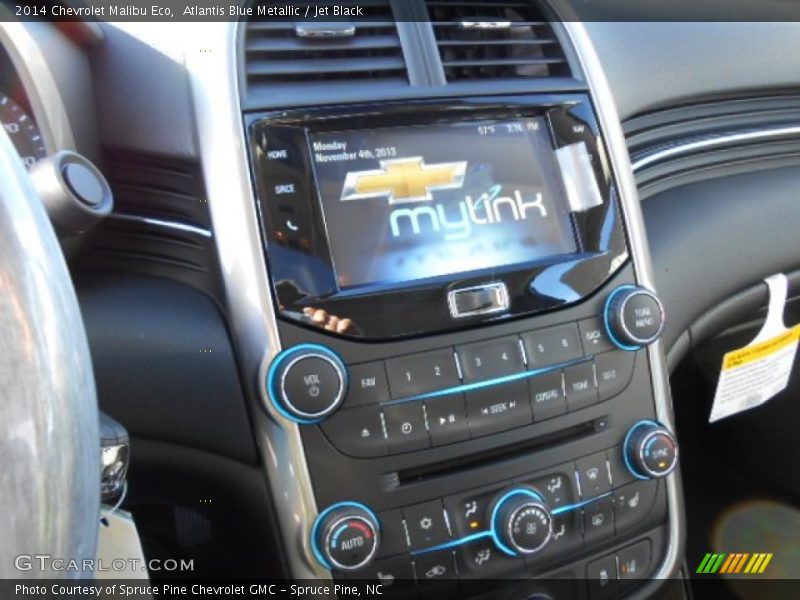 Atlantis Blue Metallic / Jet Black 2014 Chevrolet Malibu Eco