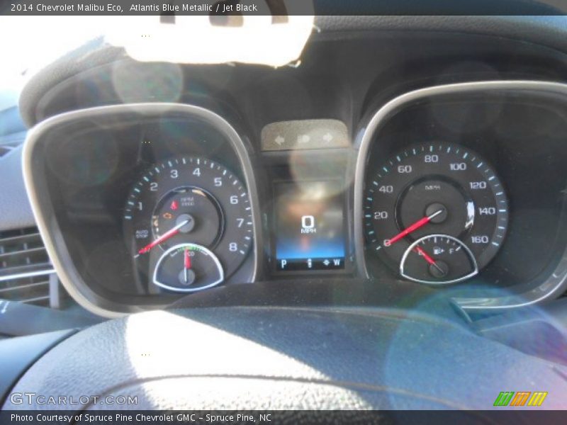 Atlantis Blue Metallic / Jet Black 2014 Chevrolet Malibu Eco