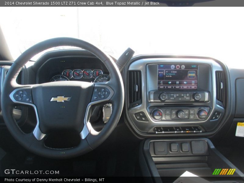 Blue Topaz Metallic / Jet Black 2014 Chevrolet Silverado 1500 LTZ Z71 Crew Cab 4x4