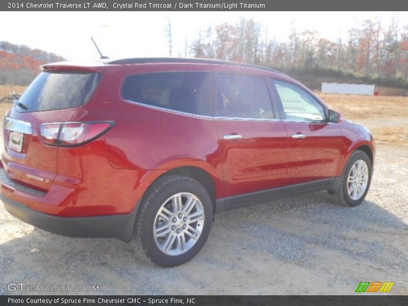 Crystal Red Tintcoat / Dark Titanium/Light Titanium 2014 Chevrolet Traverse LT AWD