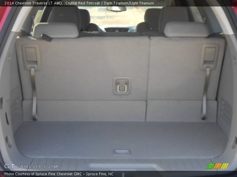 Crystal Red Tintcoat / Dark Titanium/Light Titanium 2014 Chevrolet Traverse LT AWD
