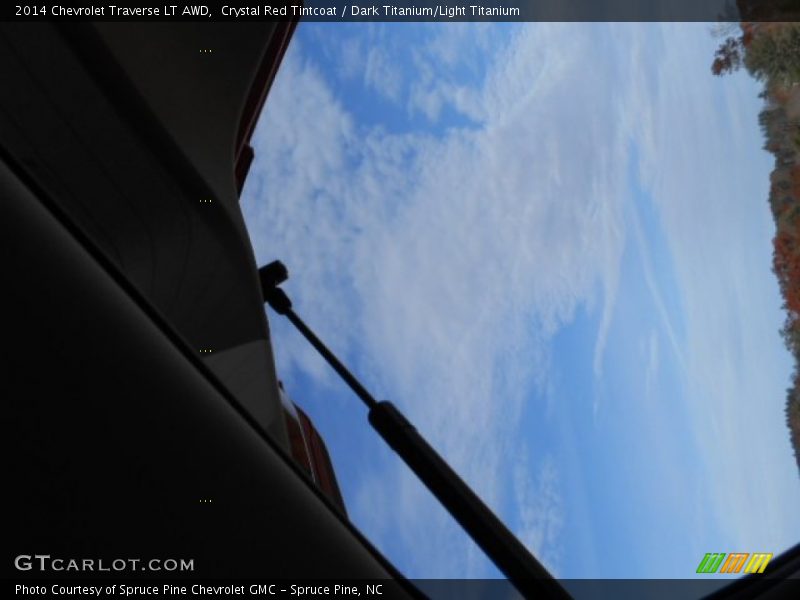 Crystal Red Tintcoat / Dark Titanium/Light Titanium 2014 Chevrolet Traverse LT AWD