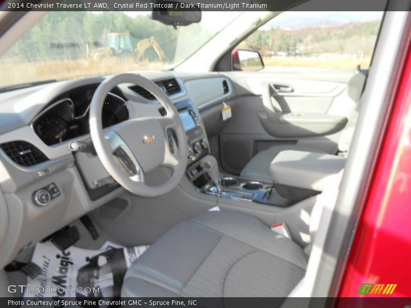 Crystal Red Tintcoat / Dark Titanium/Light Titanium 2014 Chevrolet Traverse LT AWD