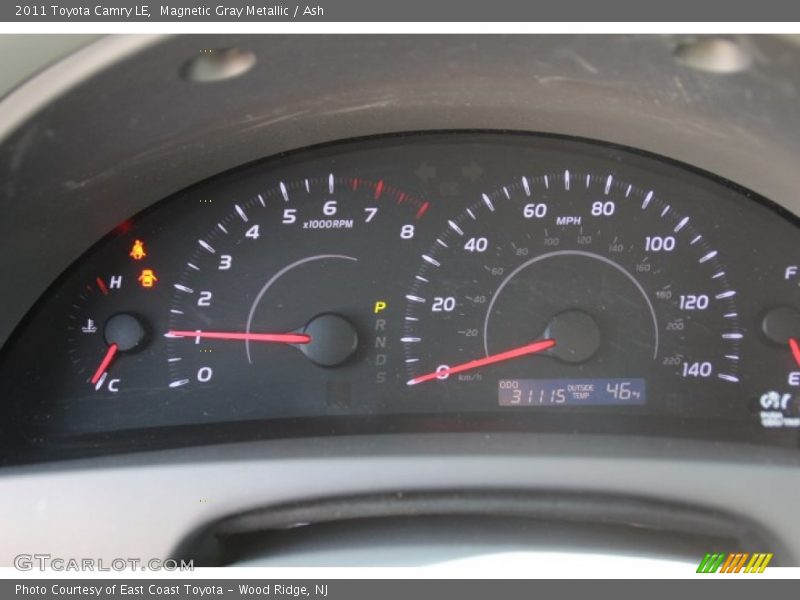 Magnetic Gray Metallic / Ash 2011 Toyota Camry LE