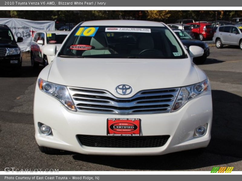 Blizzard White Pearl / Ivory 2010 Toyota Venza V6 AWD