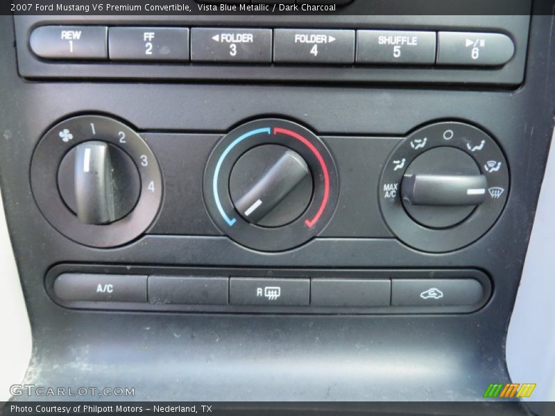 Vista Blue Metallic / Dark Charcoal 2007 Ford Mustang V6 Premium Convertible