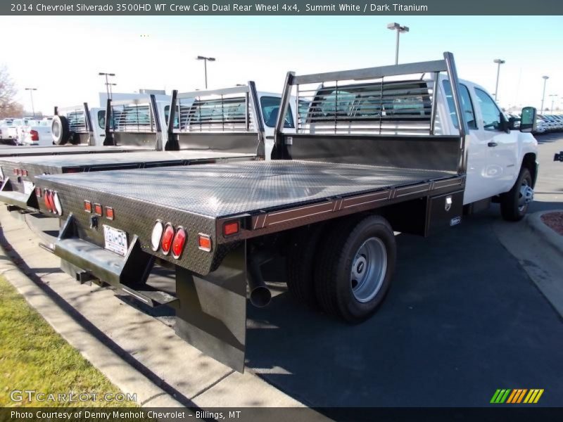 Summit White / Dark Titanium 2014 Chevrolet Silverado 3500HD WT Crew Cab Dual Rear Wheel 4x4