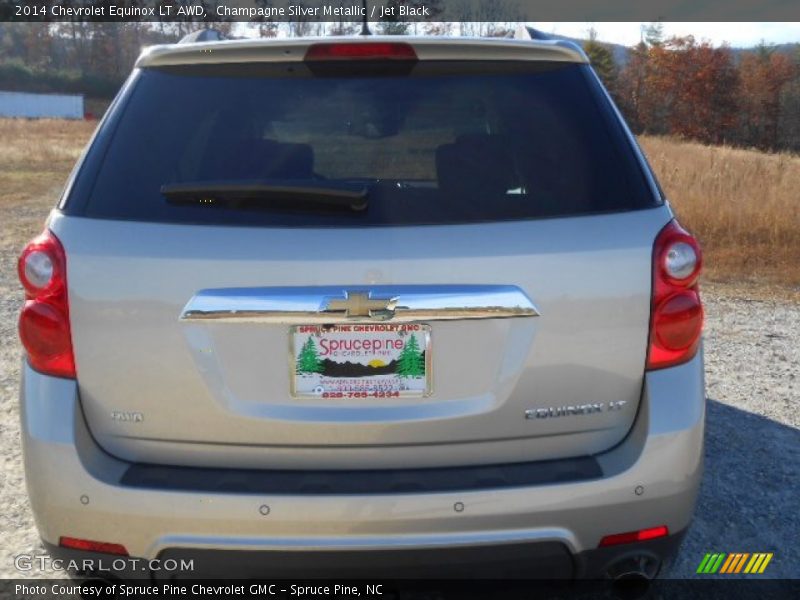 Champagne Silver Metallic / Jet Black 2014 Chevrolet Equinox LT AWD