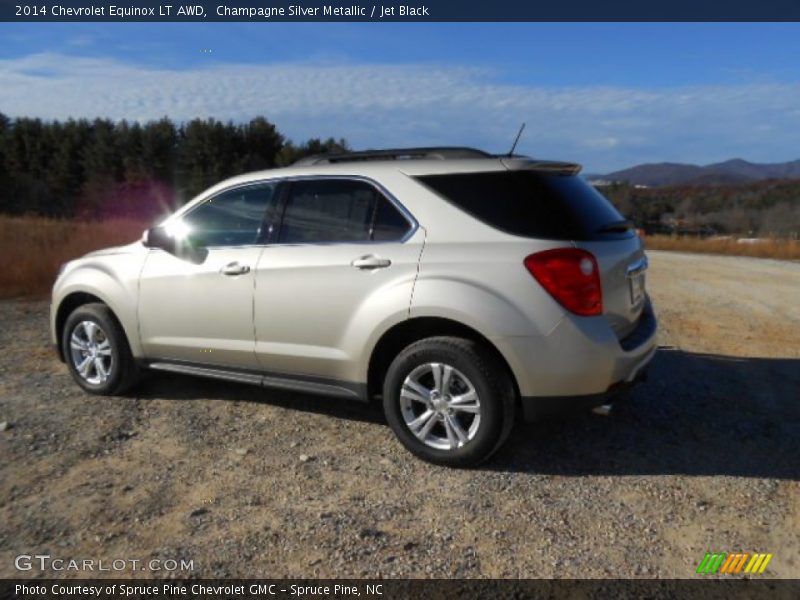 Champagne Silver Metallic / Jet Black 2014 Chevrolet Equinox LT AWD