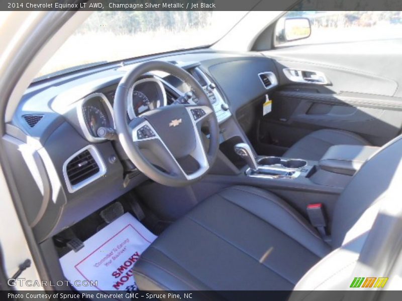 Champagne Silver Metallic / Jet Black 2014 Chevrolet Equinox LT AWD